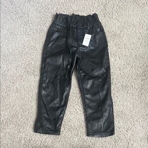 Gap-Stylish Black Kids Leather Pants